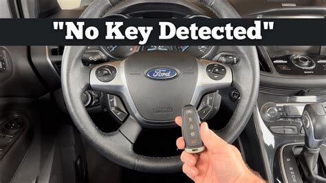 ford fusion key not detected